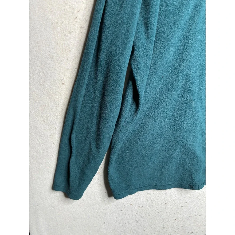 The North Face Mens XL TKA 100 Quarter Zip Fleece Pullover Teal Green Purple